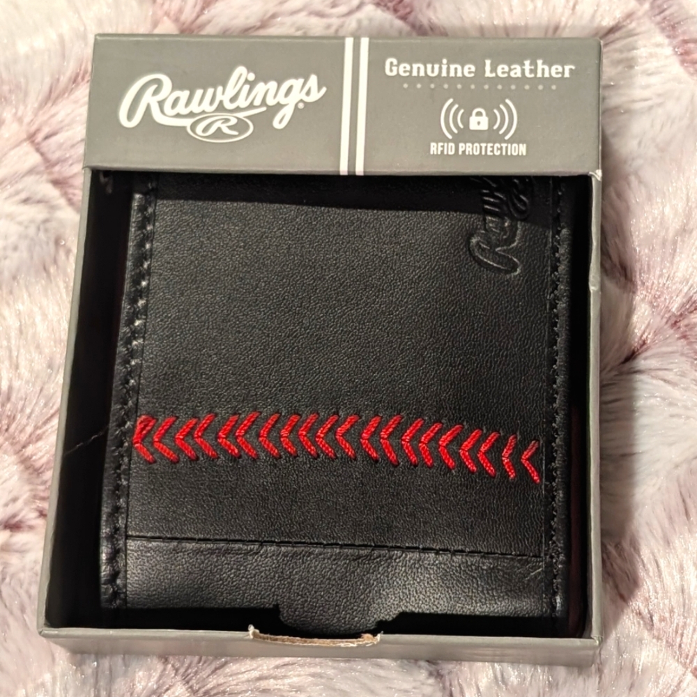 Rawlings Leather Baseball Wallet